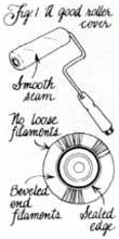 
Diagram 1: A good paint roller cover.
